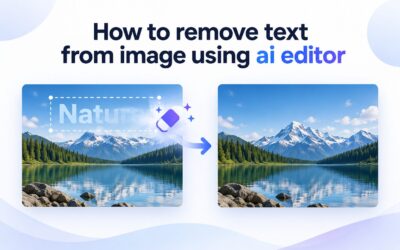 How to Remove Text from Image Using AI Editor – Free & Easy Guide