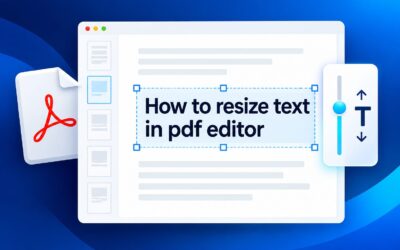 How to Resize Text in PDF Editor: Step-by-Step Guide